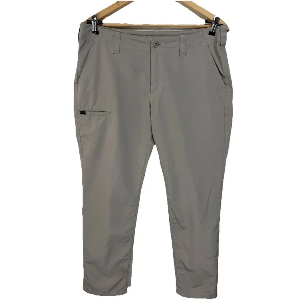 Women's 5.11 Tactical Pants Sz 14 Khaki Tan Work Hiking Outdoor‎ Grunge